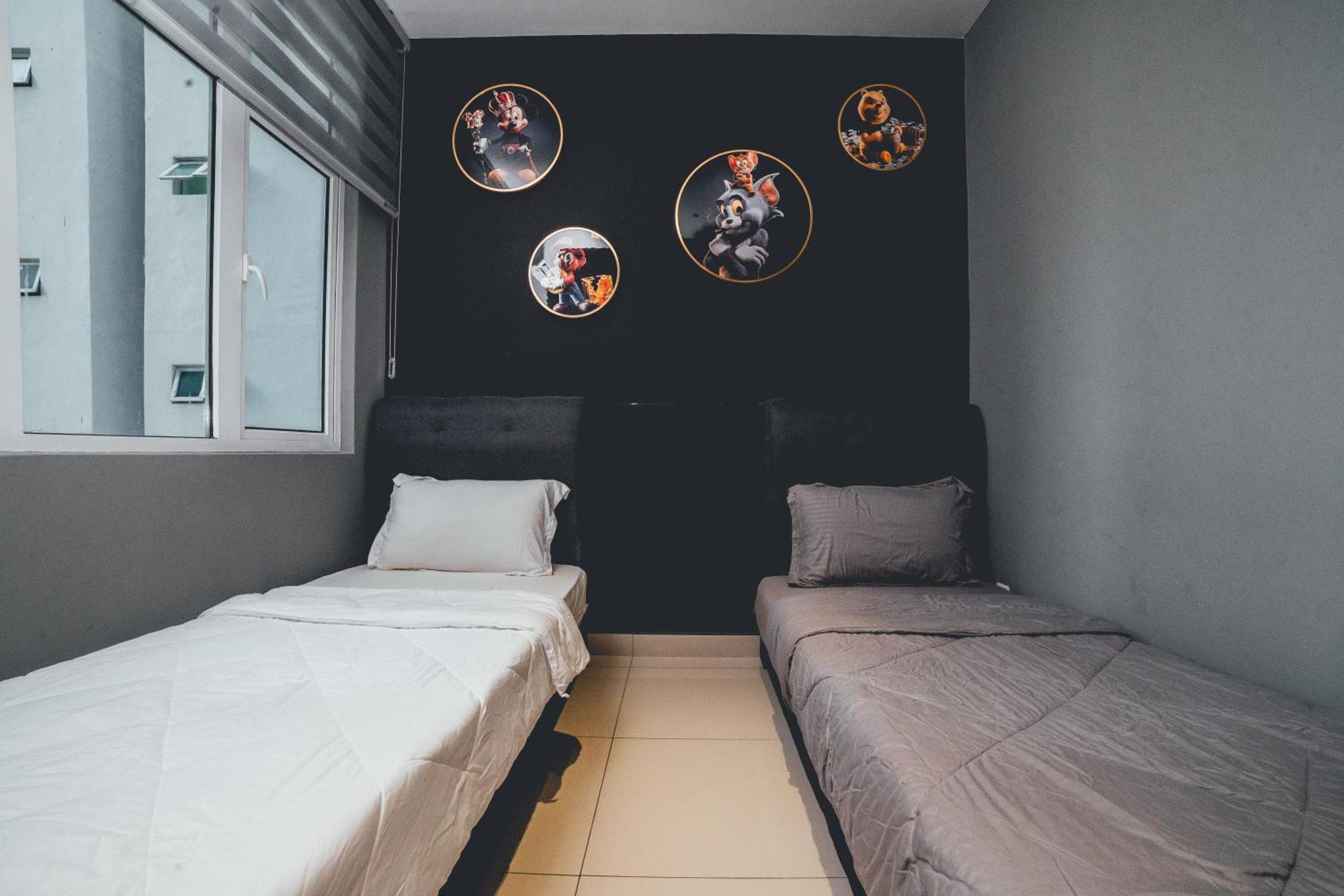 Pangsapuri Twin Galaxy Jet Black 3br6pax Balcony Nr Ksl By Ourstay Johor Bahru