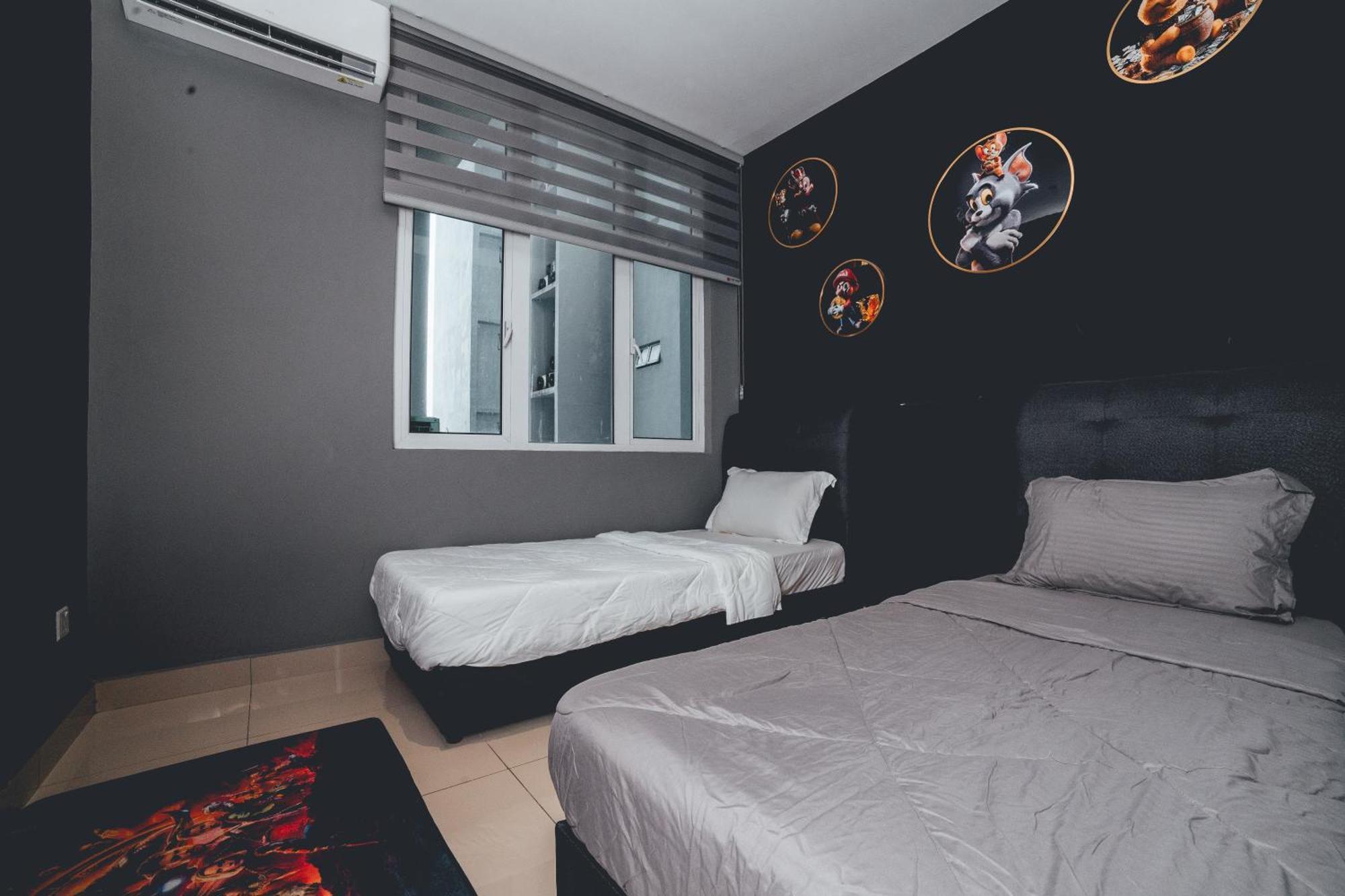 Pangsapuri Twin Galaxy Jet Black 3br6pax Balcony Nr Ksl By Ourstay Johor Bahru